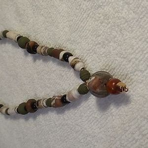 Handmade camouflage necklace